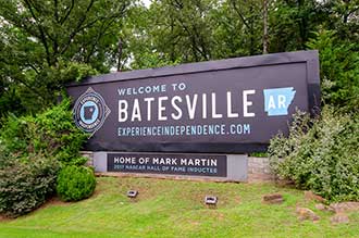 Batesville Welcome Sign
